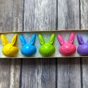 Easter Bunny crayons set of 5